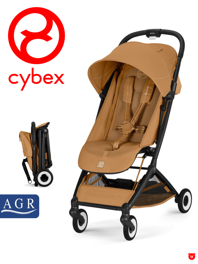 4 Cybex Orfeo (Версия 2026) Коляска шасси Black:текстиль Cinnamon Yellow