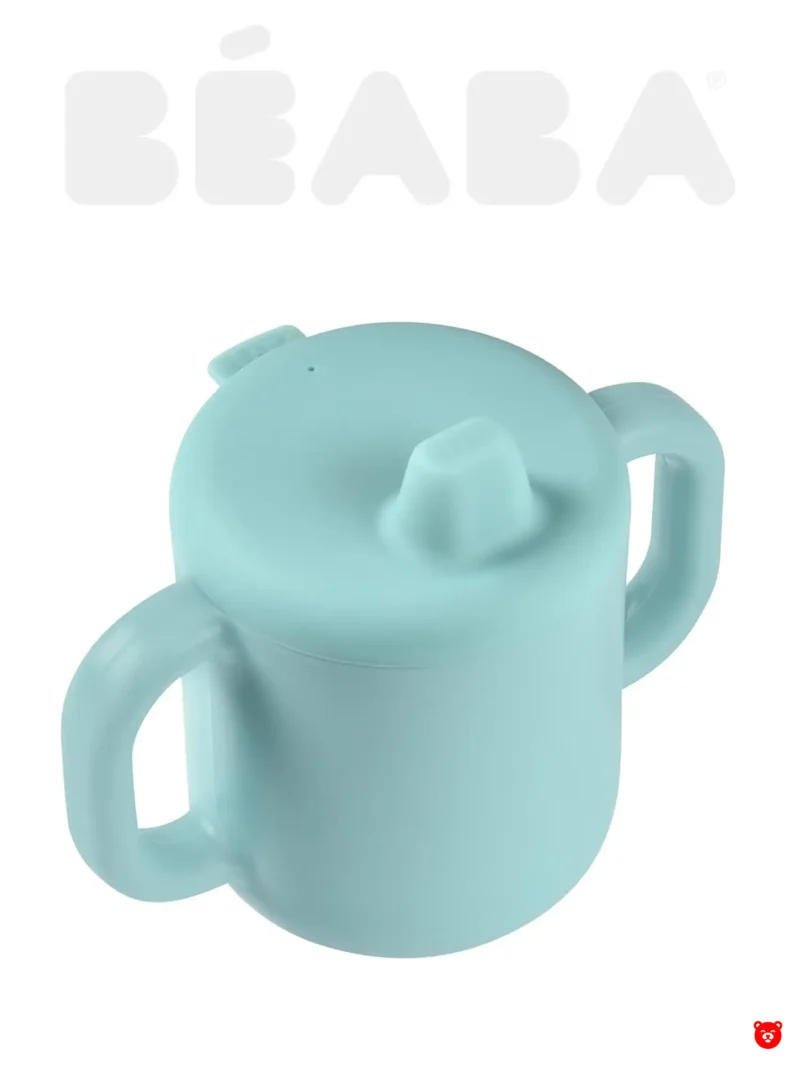 Beaba Поильник силиконовый 170 мл, Silic Blue