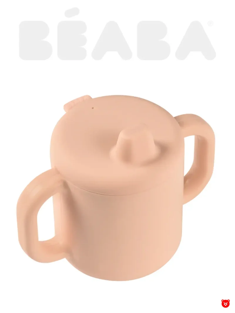 Beaba Поильник силиконовый 170 мл, Pink