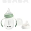 Beaba Учебный поильник 2 в 1, 210 мл, Sage Green