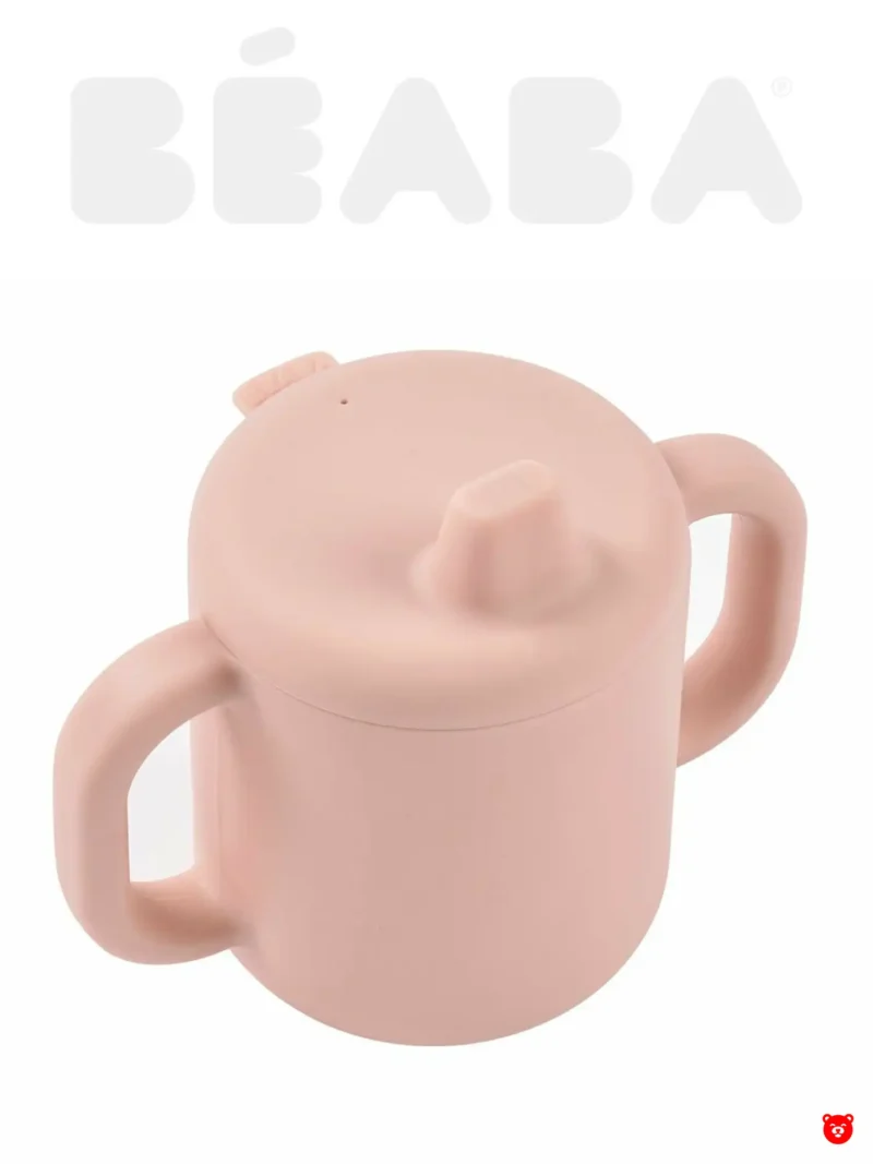 Beaba Поильник силиконовый 210 мл, Cotton Candy