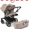 Bugaboo Donkey 6 Duo цвет Desert Taupe Melange шасси Black