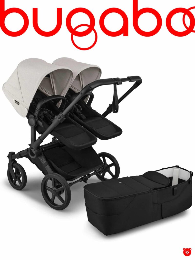 Bugaboo Donkey 6 Duo цвет Heritage Black Misty White шасси Black