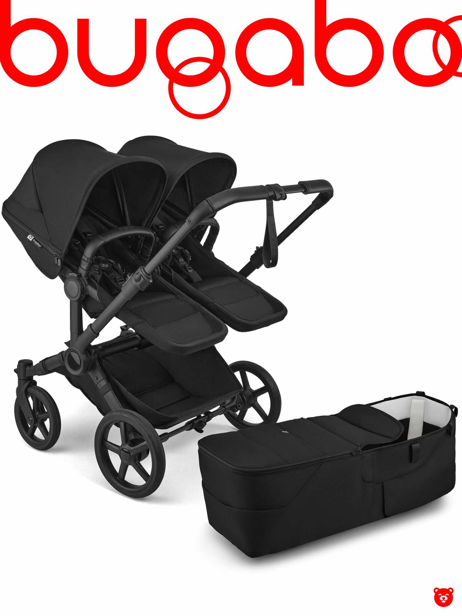 Bugaboo Donkey 6 Duo цвет Heritage Black шасси Black ugaboo Donkey 6 Duo цвет Heritage Black шасси Black