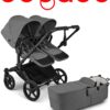 Bugaboo Donkey 6 Duo цвет Moon Grey шасси Black
