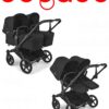 Bugaboo Donkey 6 Коляска для двойни Twin цвет Heritage Black шасси Black