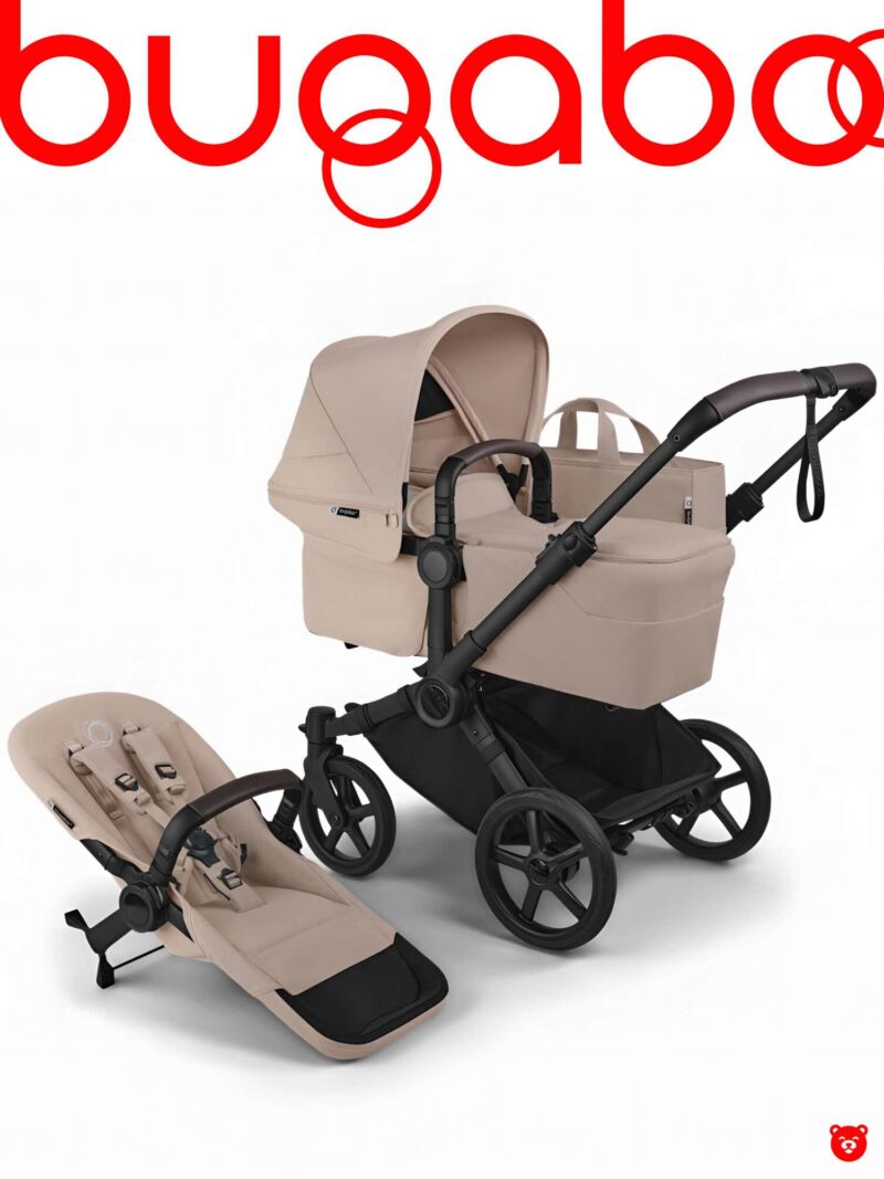 Bugaboo Donkey 6 Mono Black - Desert Taupe