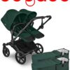 Bugaboo Donkey 6 Twin цвет Fern Green шасси Black