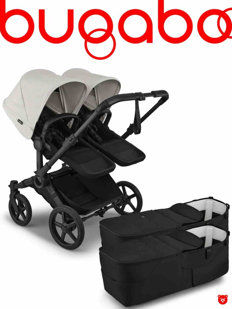 Bugaboo Donkey 6 Twin цвет Heritage Black Misty White шасси Black