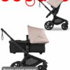 Bugaboo Fox 5 renew 2 в 1 Black Heritage Black Desert Taupe Melange