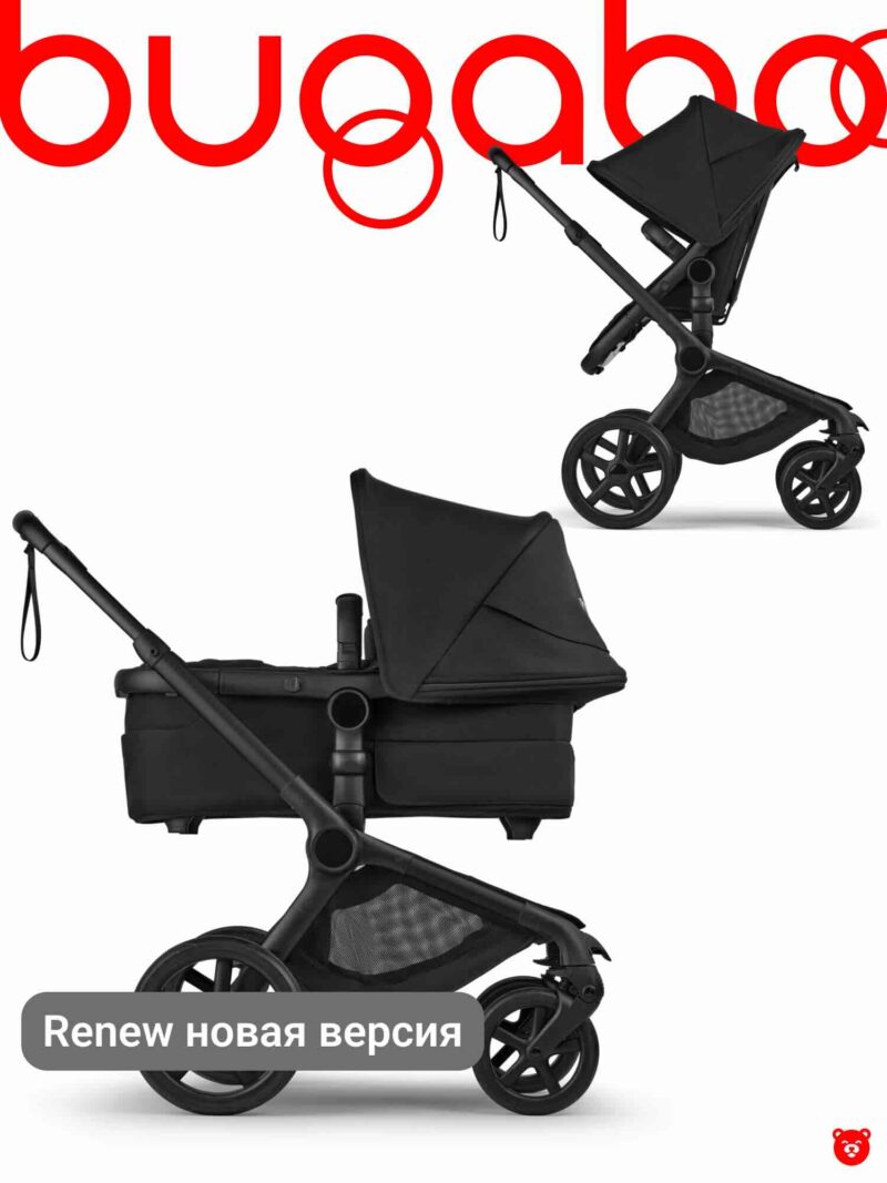 Bugaboo Fox 5 renew 2 в 1 Black Heritage Black Heritage Black