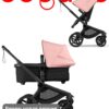Bugaboo Fox 5 renew 2 в 1 Black Heritage Black Morning Pink