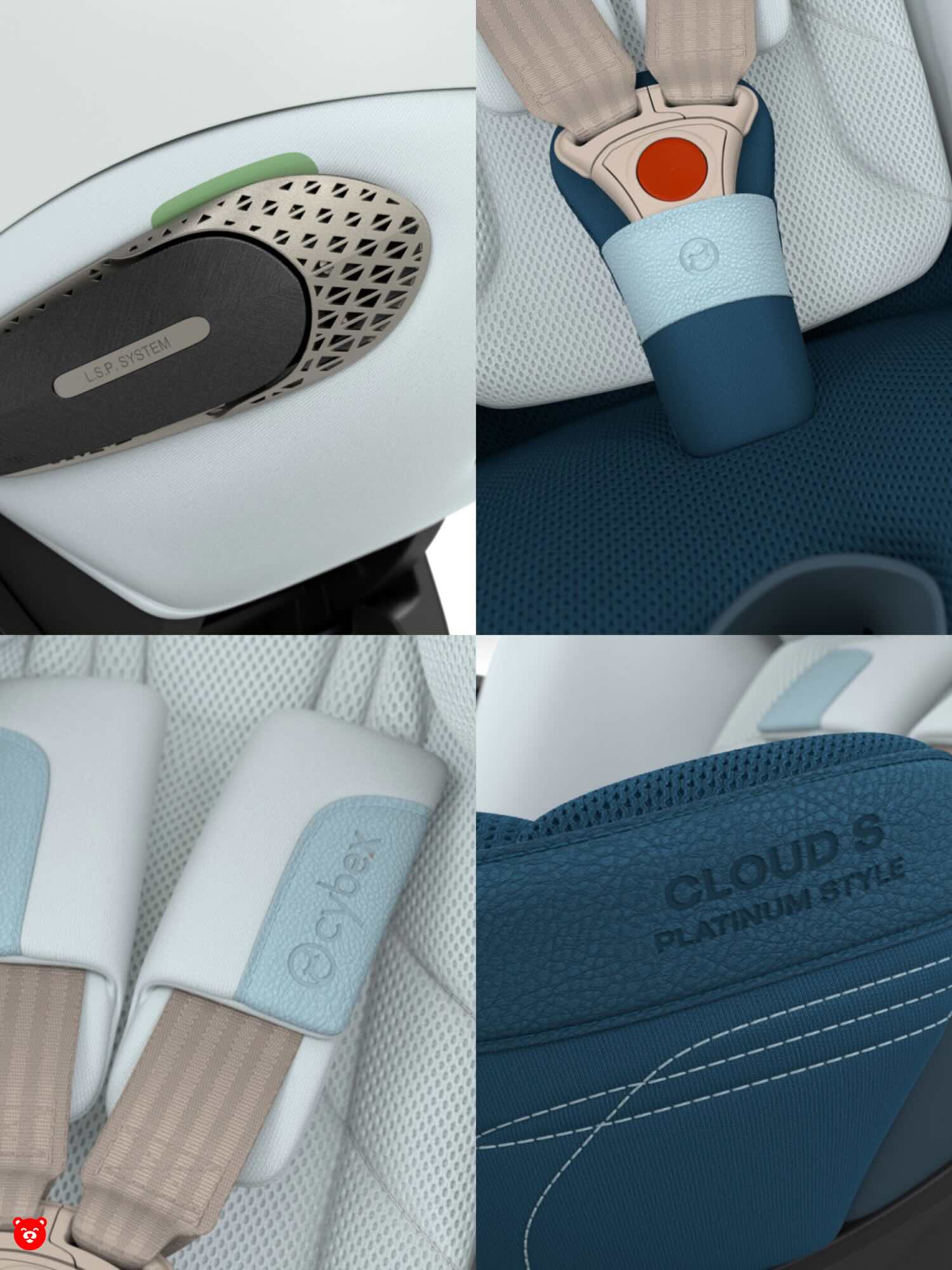 Cybex Cloud S Opal Blue Style Cybex Cloud S Opal Blue Style