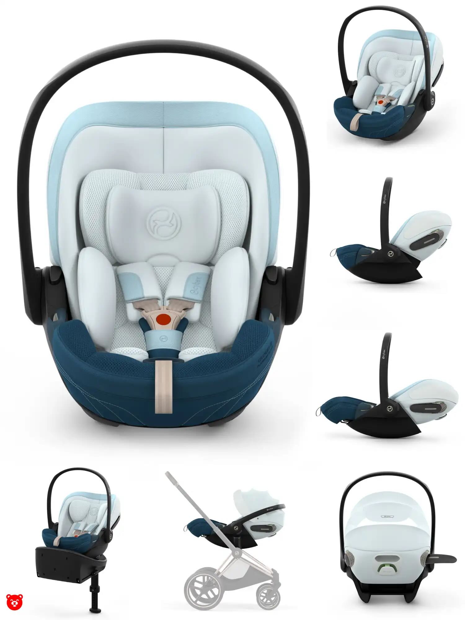 Cybex Cloud S St Opal on the stroller Cybex Cloud S St Opal on the stroller