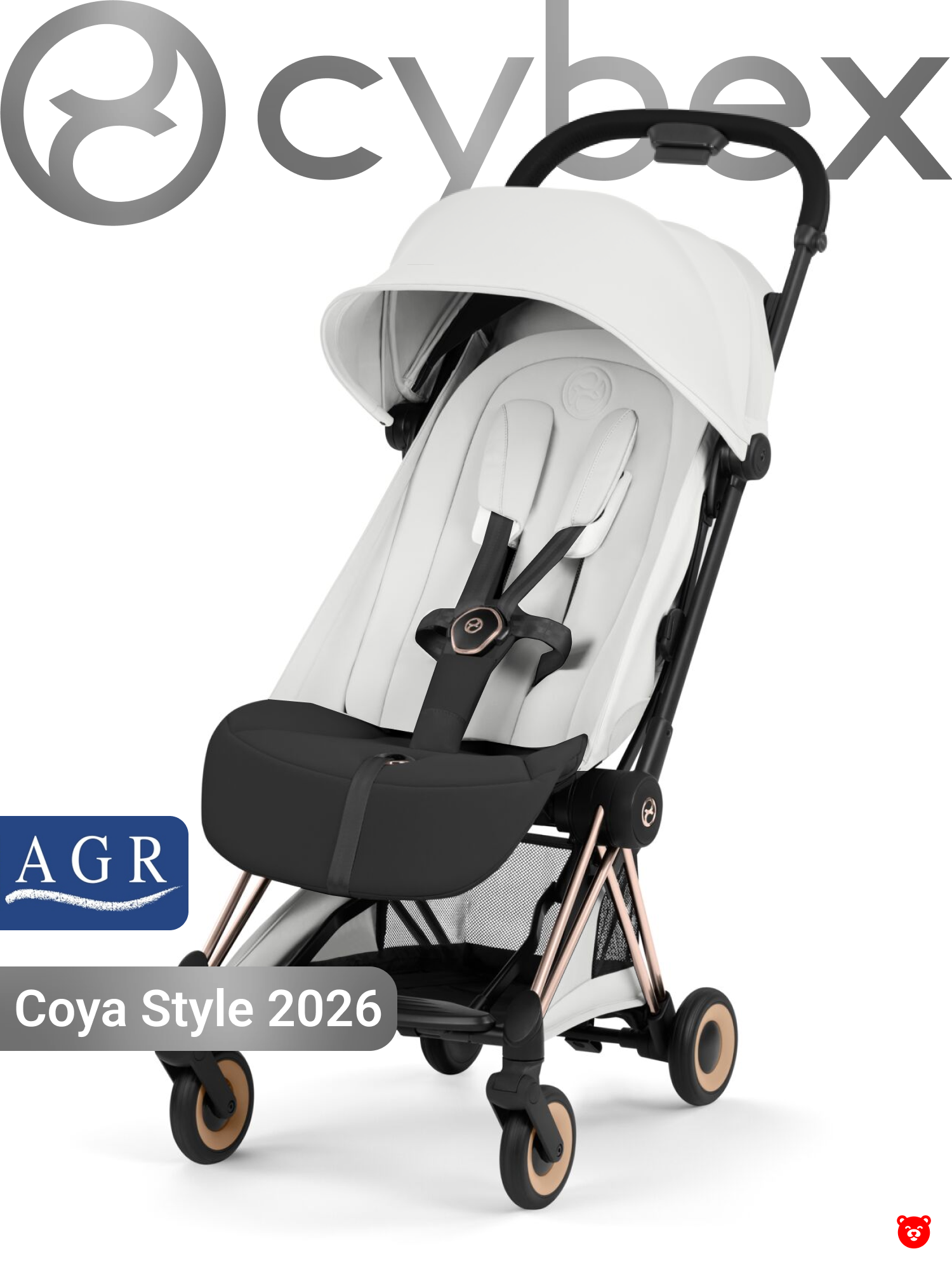 Cybex Coya Rose gold Off White