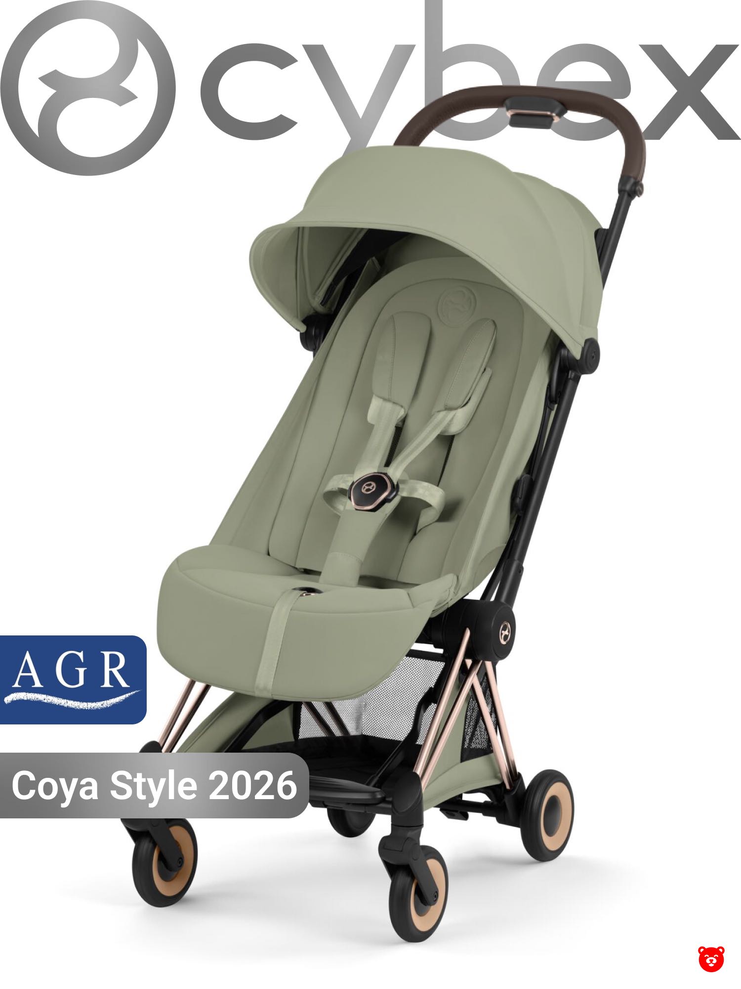 Cybex Coya Style Rose Gold Sage Green Cybex Coya Style Rose Gold Sage Gre