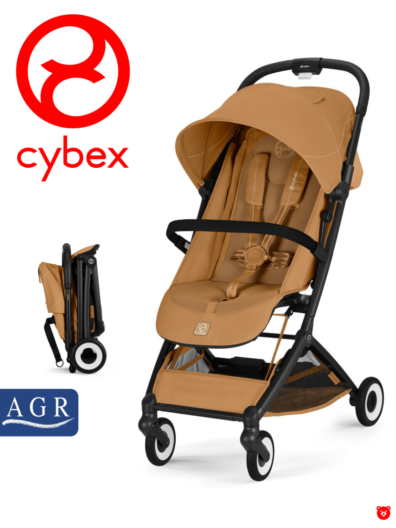 4 Cybex Orfeo (Версия 2026) Коляска шасси Black:текстиль Cinnamon Yellow