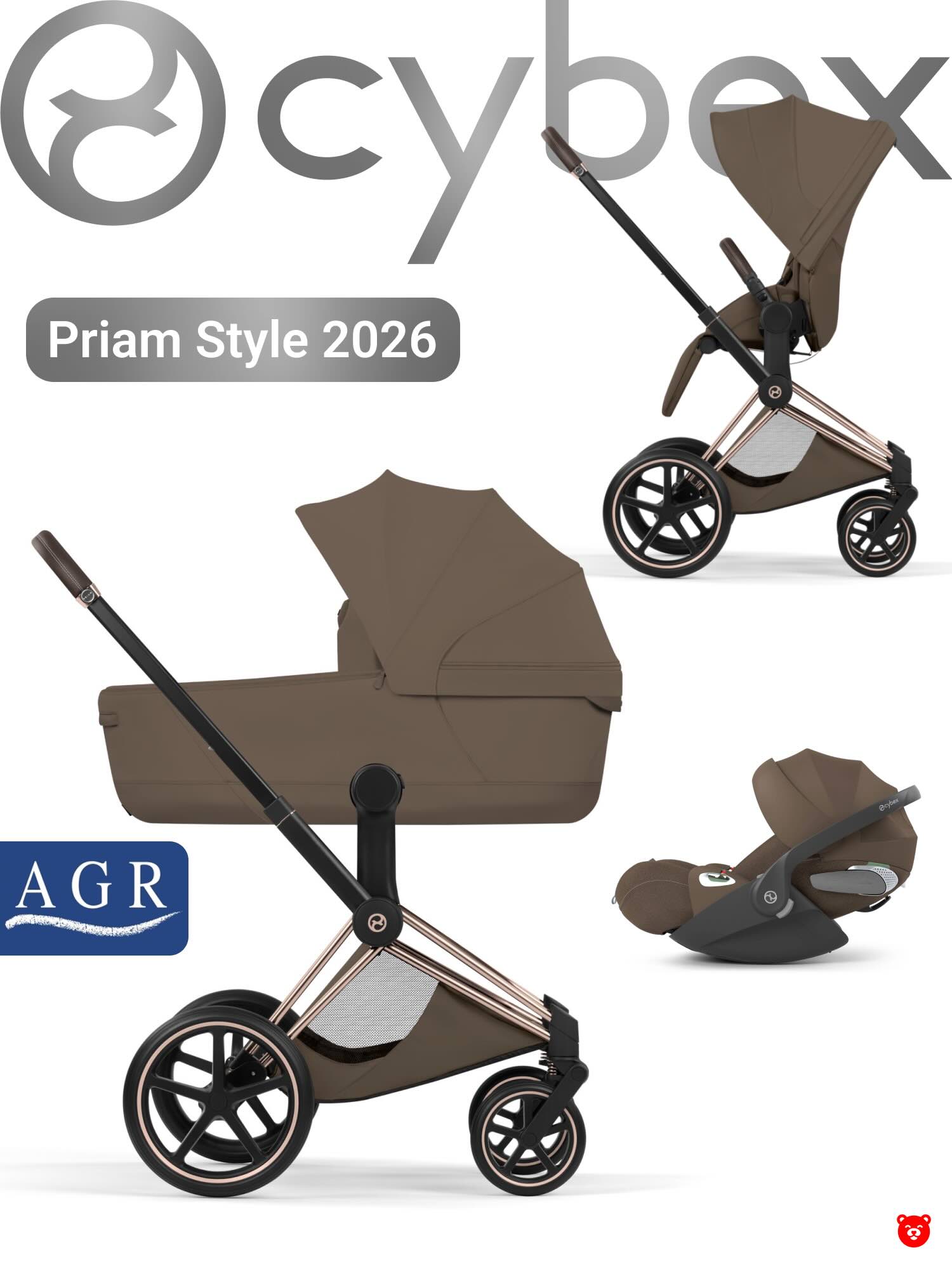 Cybex Priam Style Coconut Brown Cloud T Coconut Cybex Priam Style Coconut Brown Cloud T Coconut