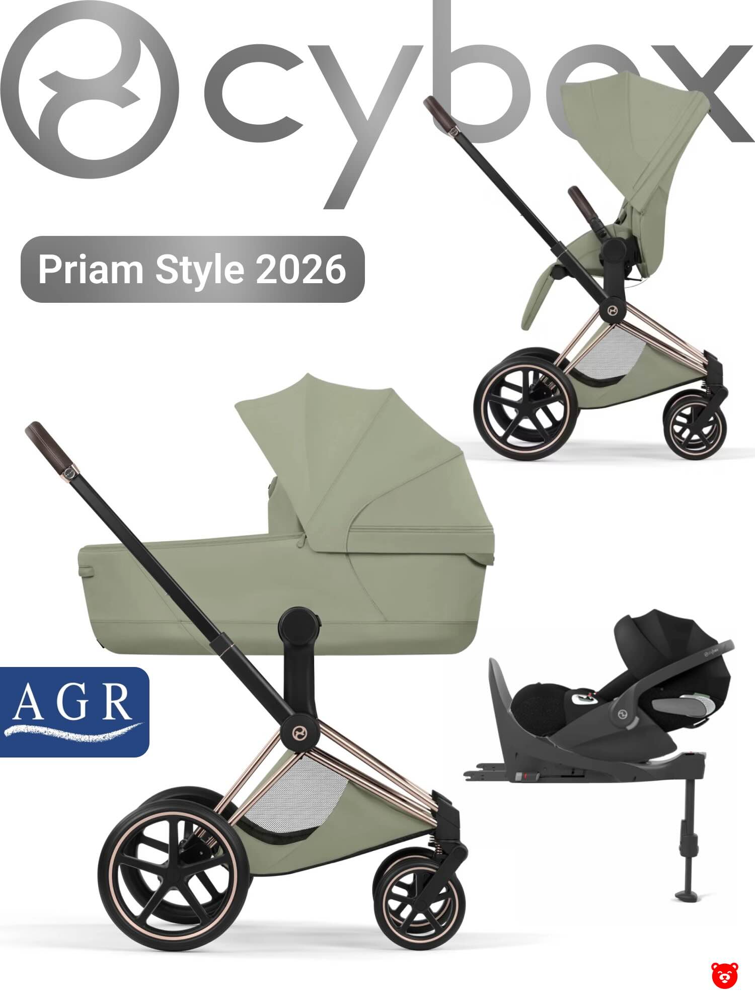 Cybex Priam V sage green cloud Cybex Priam V sage green cloud