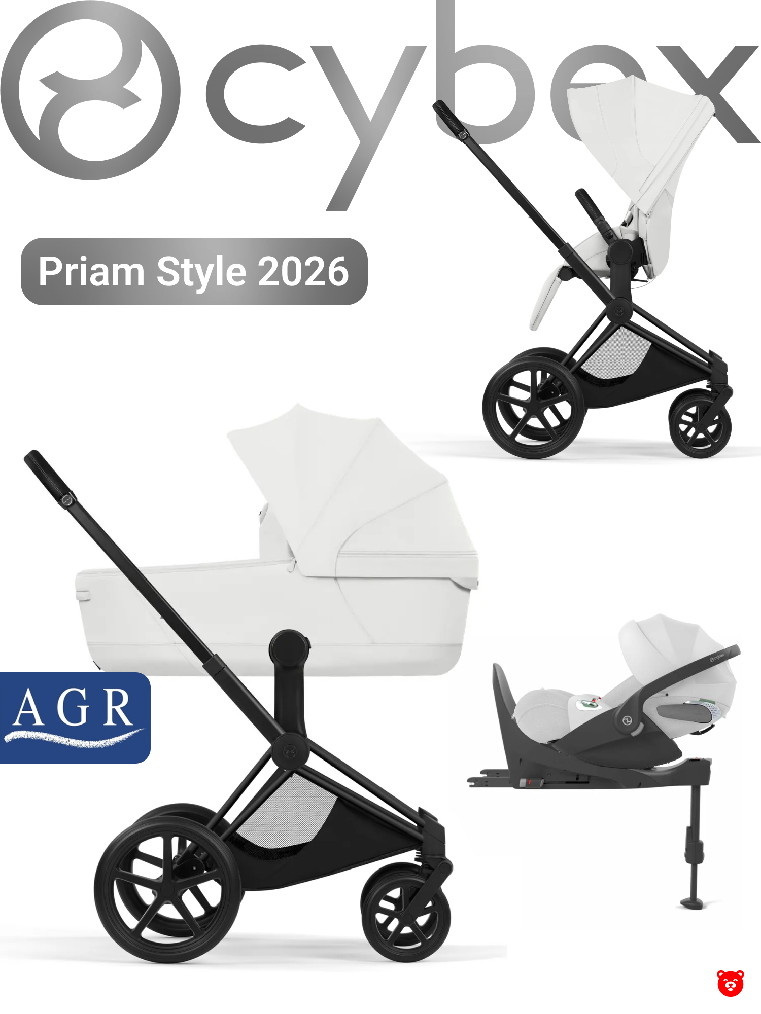 Priam 4v1 BLK Off White Cloud T Platinum White Priam 4v1 BLK Off White Cloud T Platinum White
