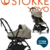 Stokke® YOYO³ Коляска 2 в 1 с люлькой Bassinet Taupe, рама на выбор